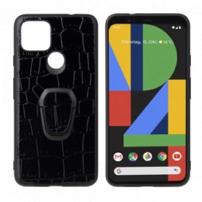 Cover Google Pixel 4A 5G Crocodile Style Ring-støtte