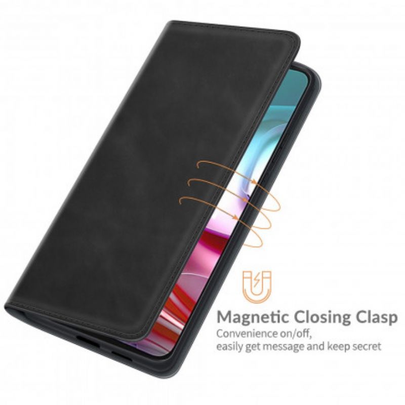 Cover Moto G10 / G30 Flip Cover Silkeblødt Lædereffekt