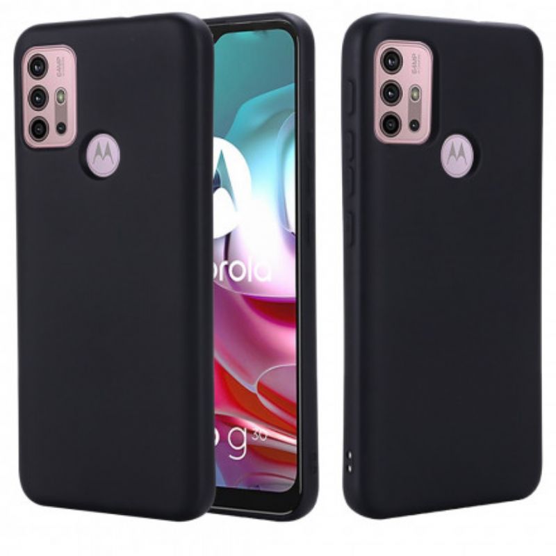 Cover Moto G10 / G30 Flydende Silikone Med Snor