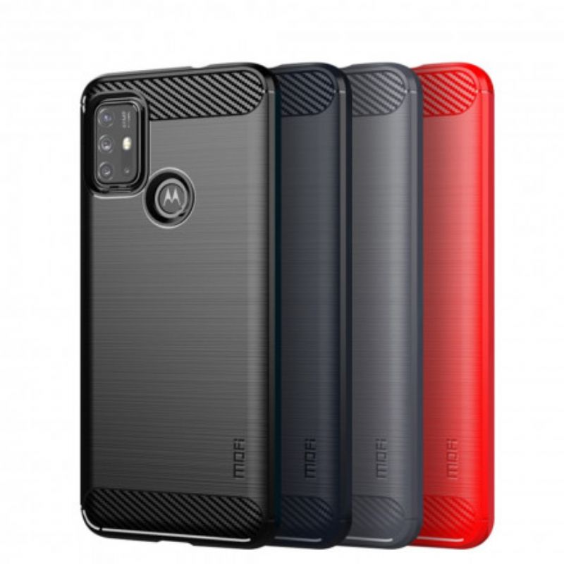 Cover Moto G10 / G30 Mofi Børstet Kulfiber