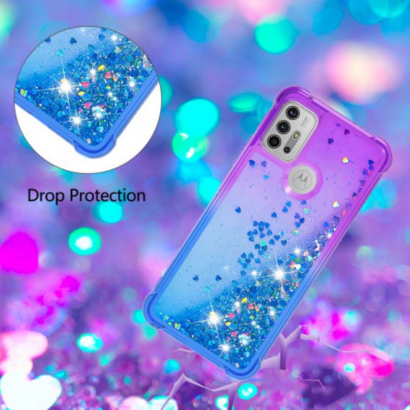 Cover Moto G10 / G30 Pailletter Farver