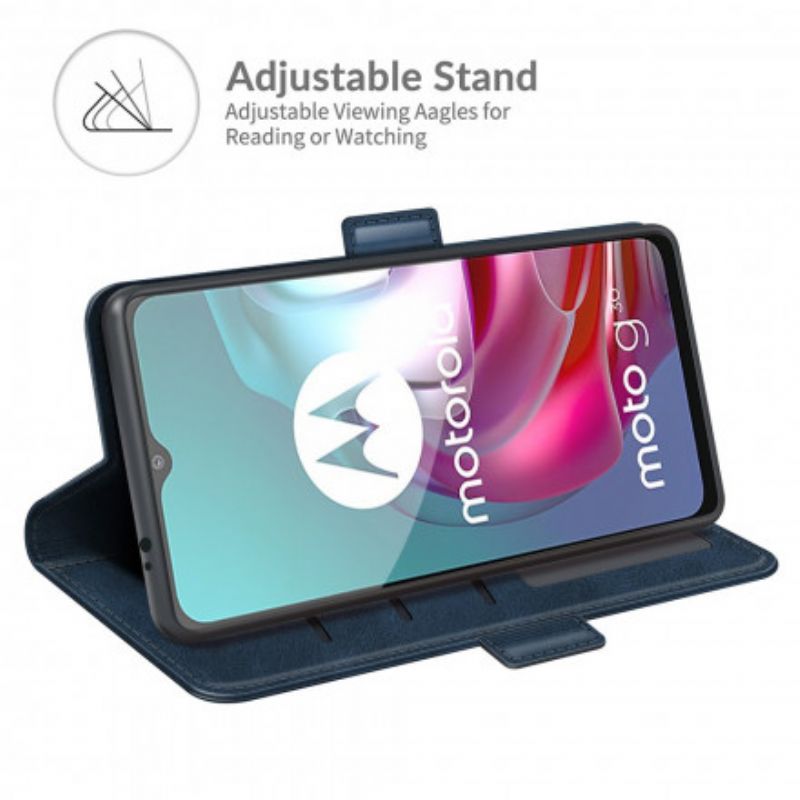 Flip Cover Moto G10 / G30 Læder Cover Dobbeltklap