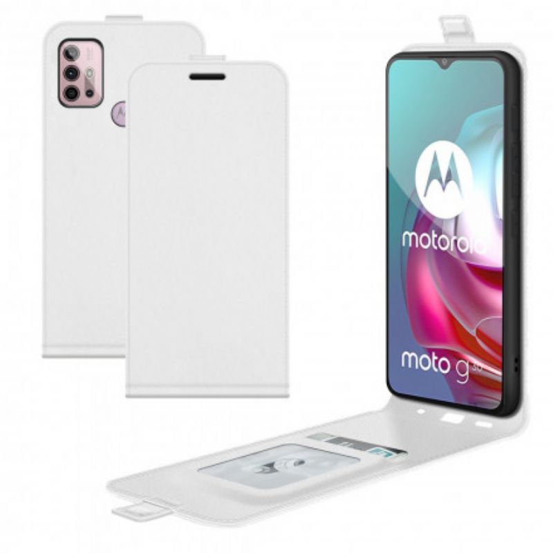 Flip Cover Moto G10 / G30 Læder Cover Lodret Flap Lædereffekt