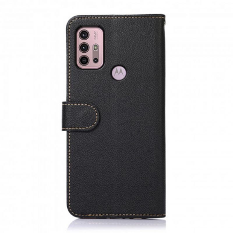 Flip Cover Moto G10 / G30 Liche Style Rfid Khazneh