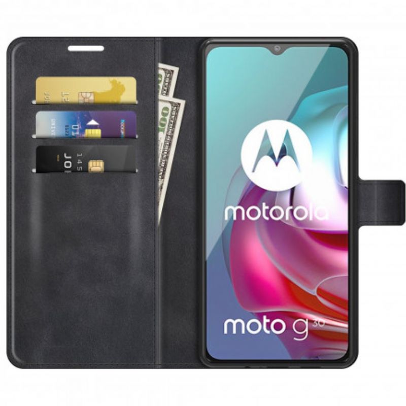 Flip Cover Moto G10 / G30 Magnetisk Lås