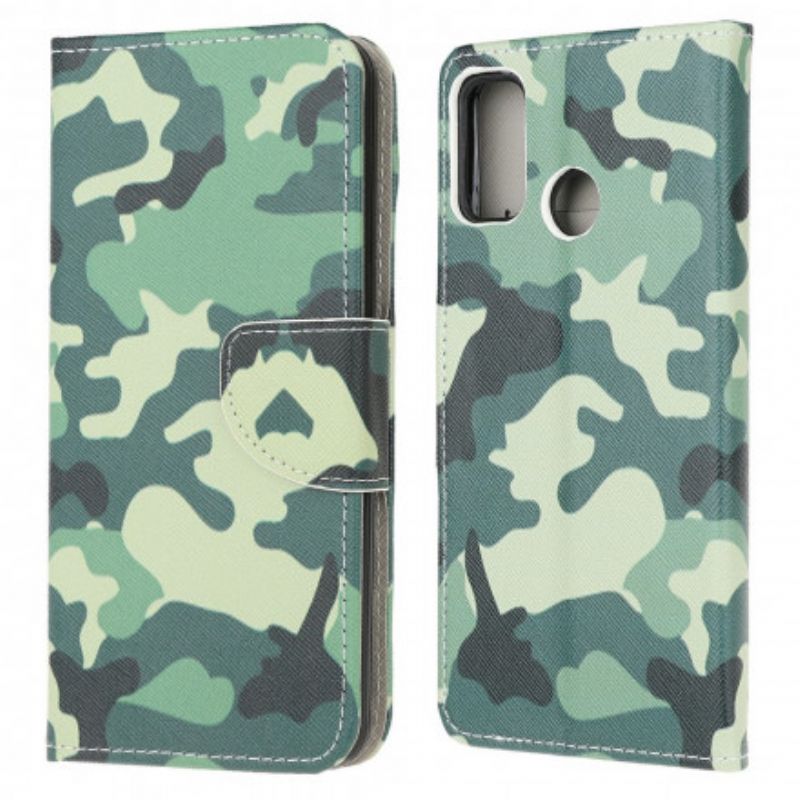 Flip Cover Moto G10 / G30 Militær Camouflage