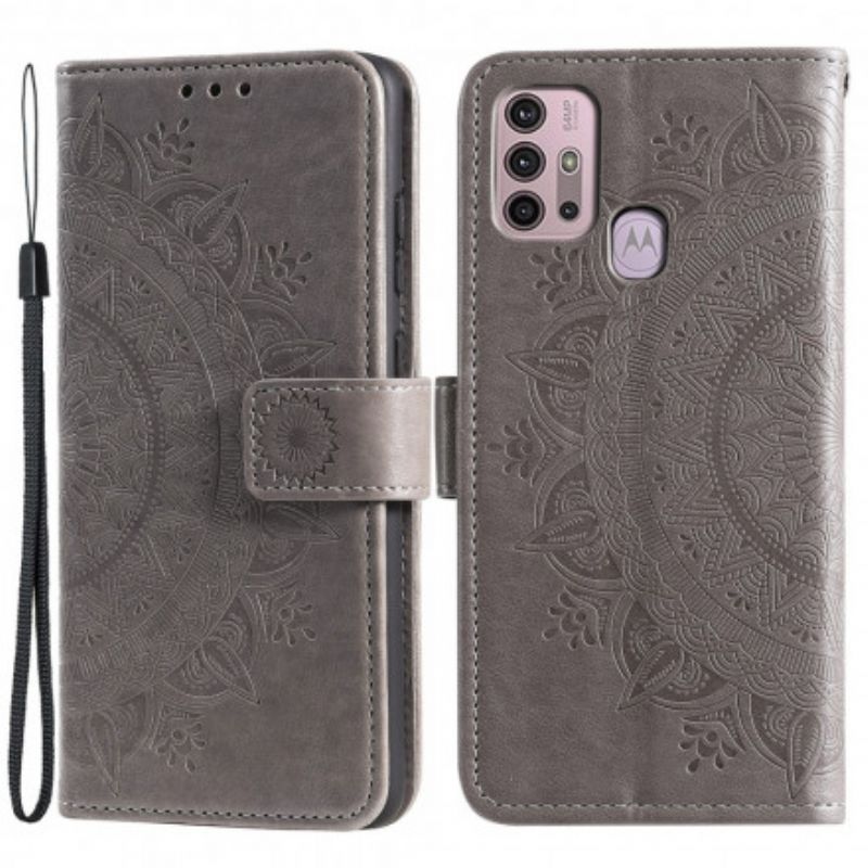 Flip Cover Moto G10 / G30 Søn Mandala