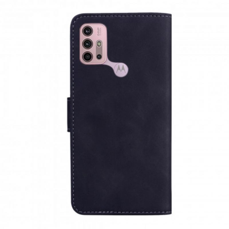 Flip Cover Moto G10 / G30 Vintage Couture Læderstil