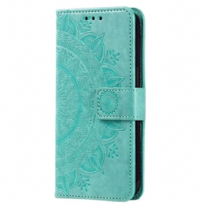 Læder Cover Xiaomi 13 Lite Mandala Sun Med Snor