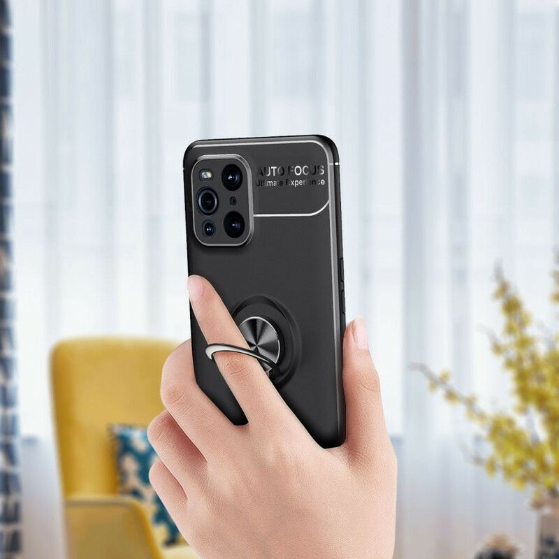 Cover Oppo Find X3 / X3 Pro Roterende Ring