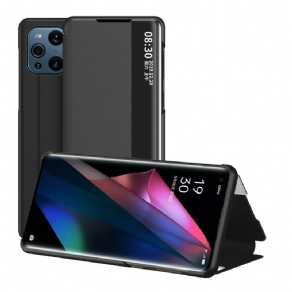 Cover Oppo Find X3 / X3 Pro Tekstureret Kunstlæder