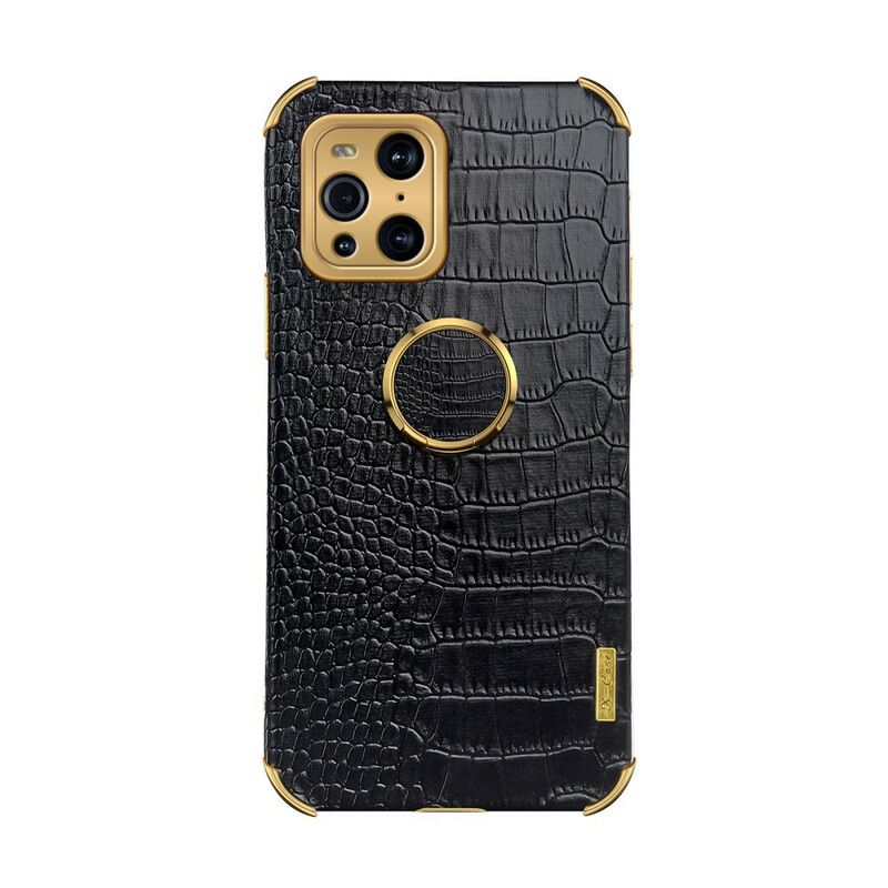 Cover Oppo Find X3 / X3 Pro X-case Krokodilleskindseffekt