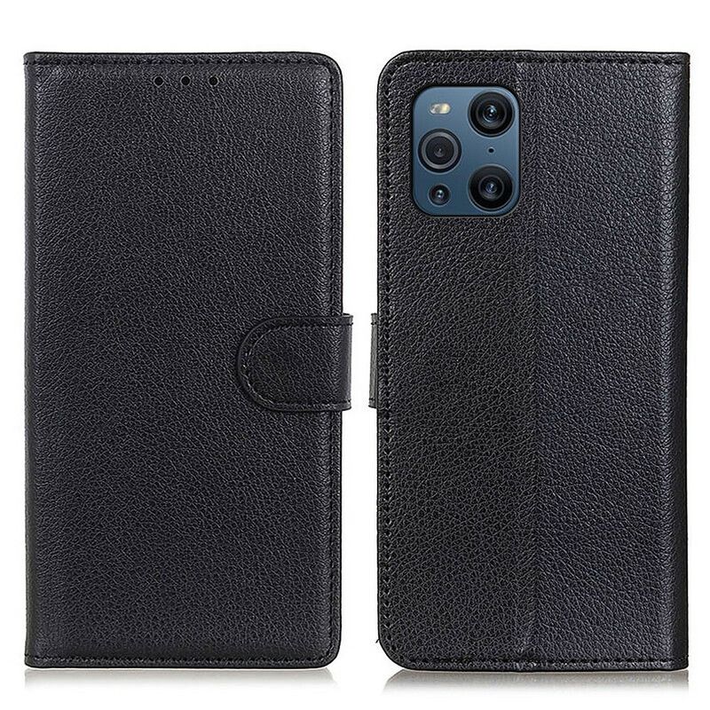 Flip Cover Oppo Find X3 / X3 Pro Faux Læder Litchi