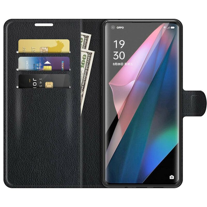 Flip Cover Oppo Find X3 / X3 Pro Klassisk