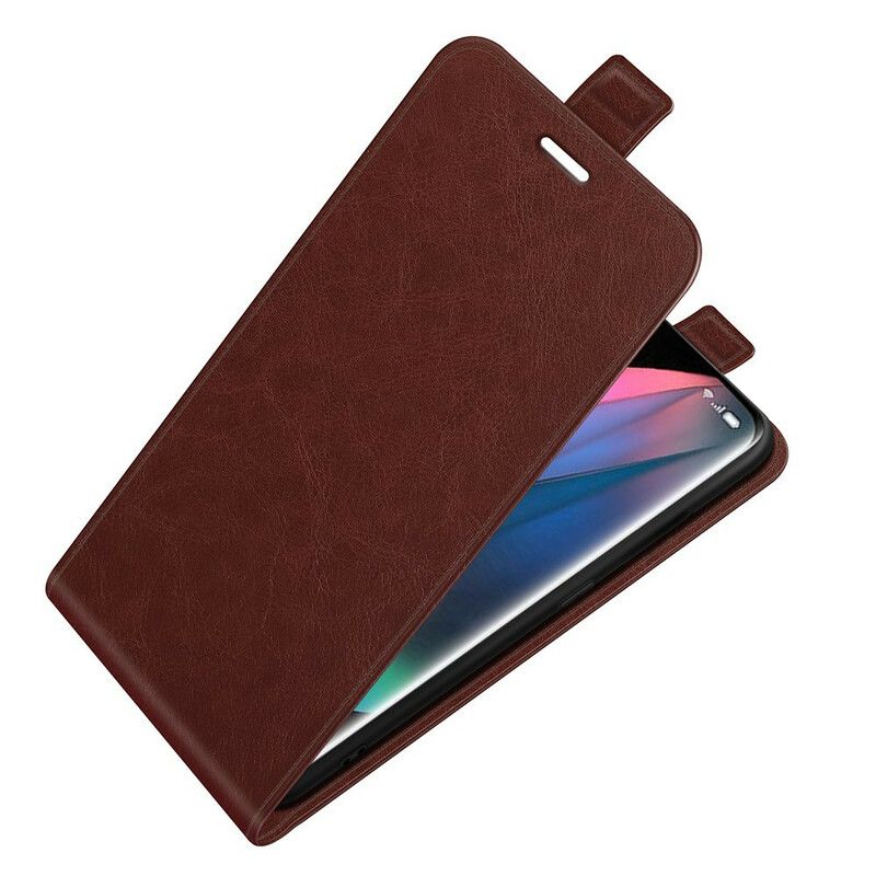 Flip Cover Oppo Find X3 / X3 Pro Læder Cover Lædereffekt Lodret Klap