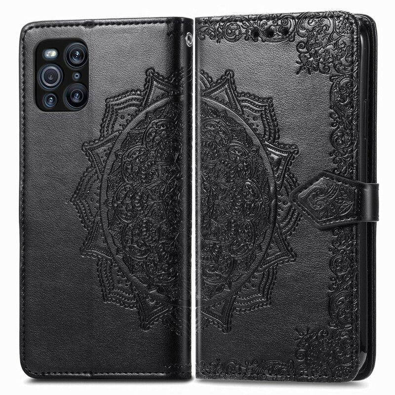 Læder Cover Oppo Find X3 / X3 Pro Middelaldermandala