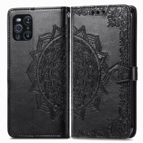 Læder Cover Oppo Find X3 / X3 Pro Middelaldermandala