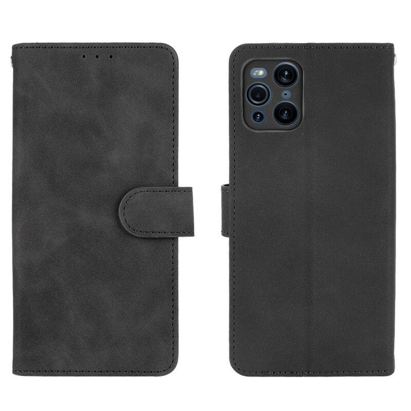 Læder Cover Oppo Find X3 / X3 Pro Skin-touch