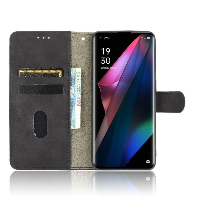 Læder Cover Oppo Find X3 / X3 Pro Skin-touch