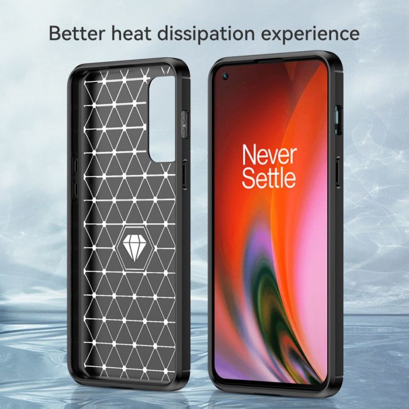 Cover OnePlus Nord 2 5G Børstet Kulfiber