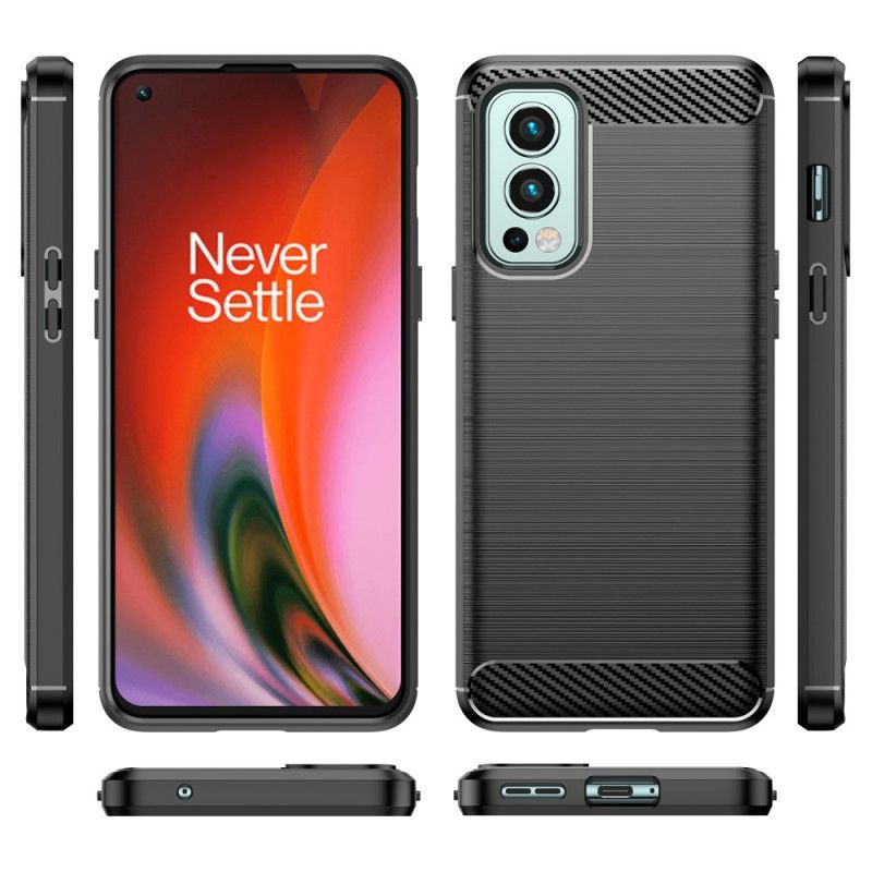 Cover OnePlus Nord 2 5G Børstet Kulfiber