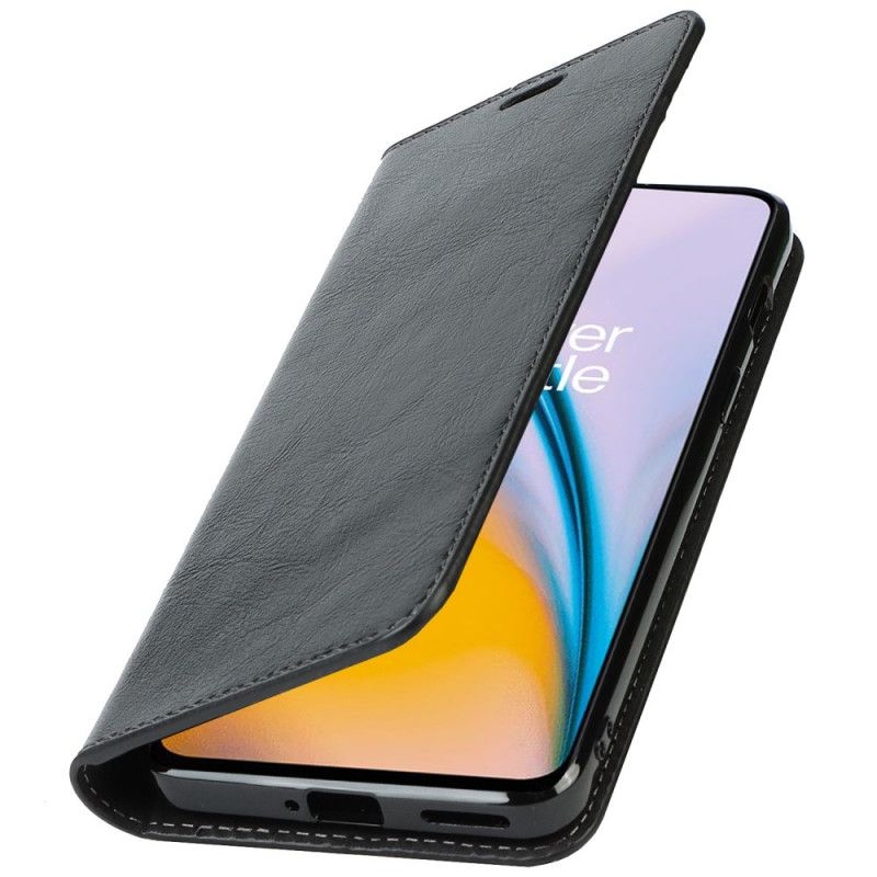 Cover OnePlus Nord 2 5G Flip Cover Ægte Læder