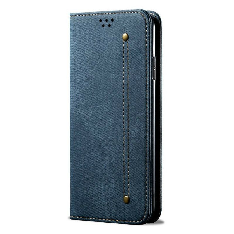 Cover OnePlus Nord 2 5G Flip Cover Imiteret Læder Jeans Tekstur