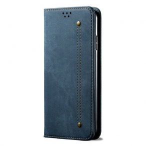 Cover OnePlus Nord 2 5G Flip Cover Imiteret Læder Jeans Tekstur