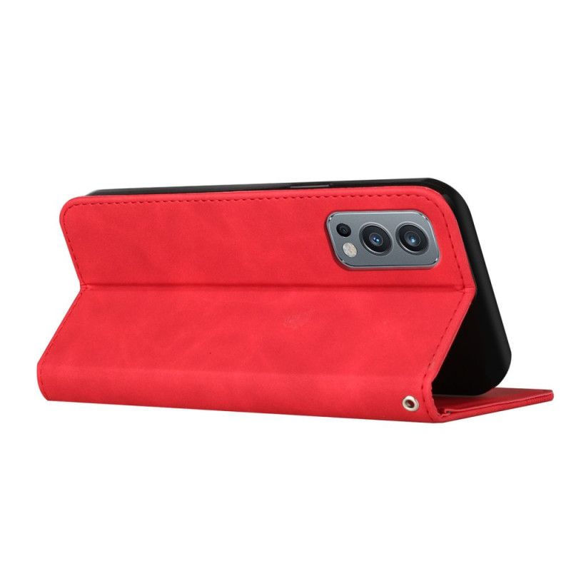 Cover OnePlus Nord 2 5G Flip Cover S-design Læderstil