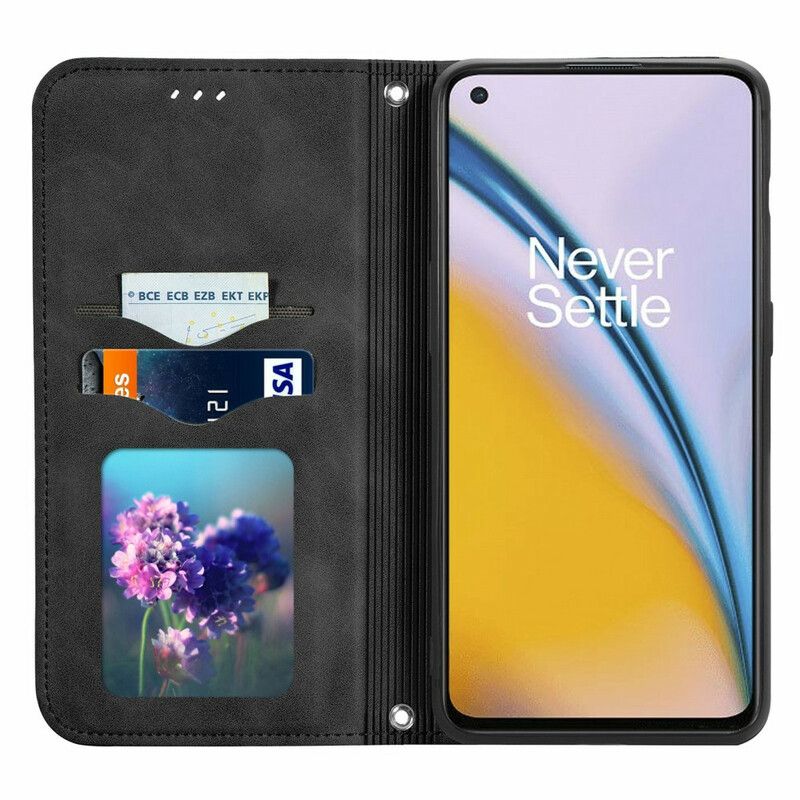 Cover OnePlus Nord 2 5G Flip Cover Skin-touch Design