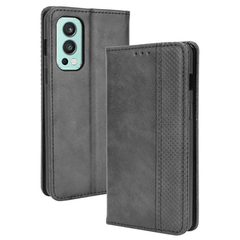 Cover OnePlus Nord 2 5G Flip Cover Stylet Vintage Lædereffekt