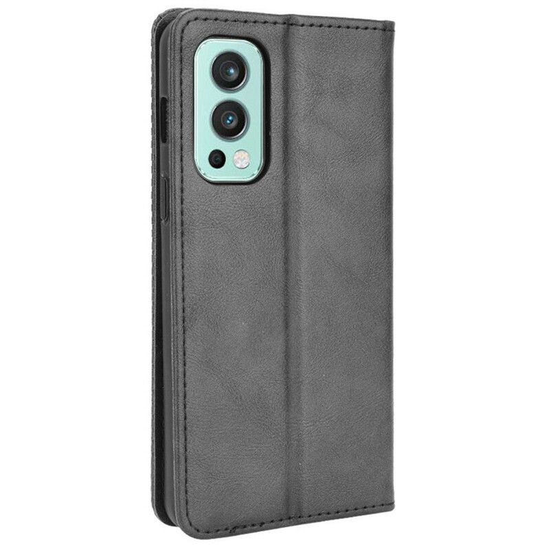 Cover OnePlus Nord 2 5G Flip Cover Stylet Vintage Lædereffekt