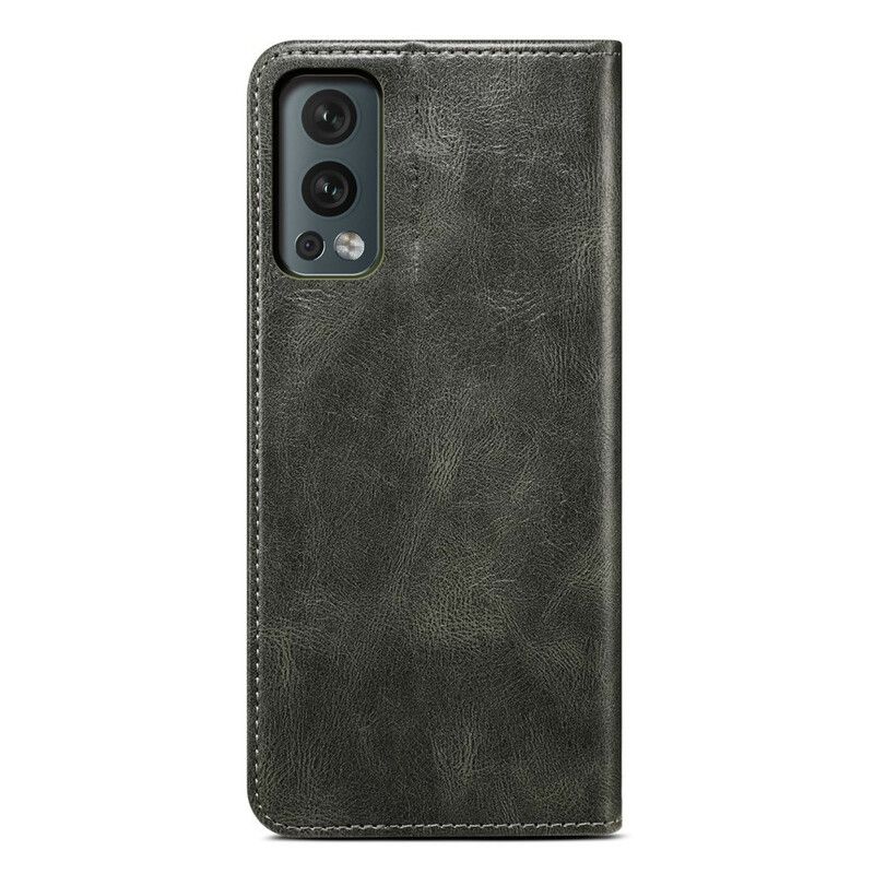 Cover OnePlus Nord 2 5G Flip Cover Vokset Kunstlæder