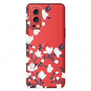 Cover OnePlus Nord 2 5G Hvide Blomster