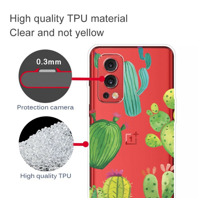 Cover OnePlus Nord 2 5G Kaktus Akvarel