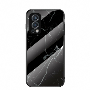 Cover OnePlus Nord 2 5G Marmorfarver Hærdet Glas