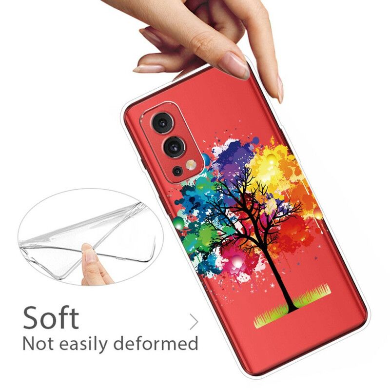 Cover OnePlus Nord 2 5G Transparent Akvareltræ