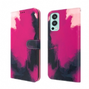 Flip Cover OnePlus Nord 2 5G Akvarel