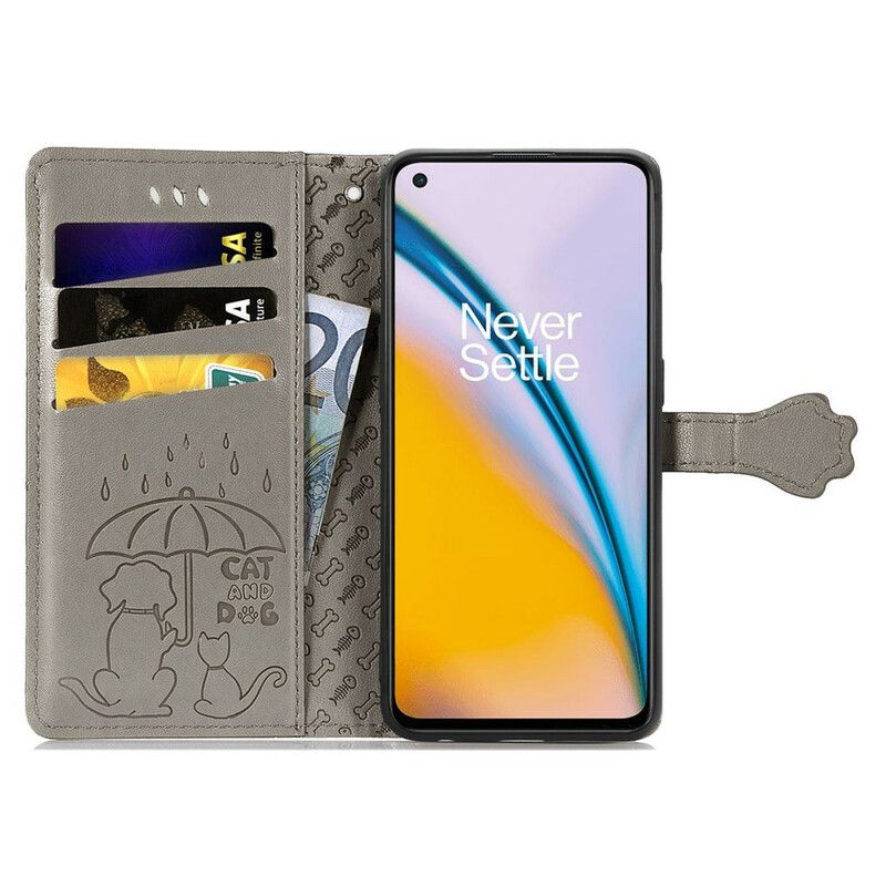 Flip Cover OnePlus Nord 2 5G Animerede Dyr