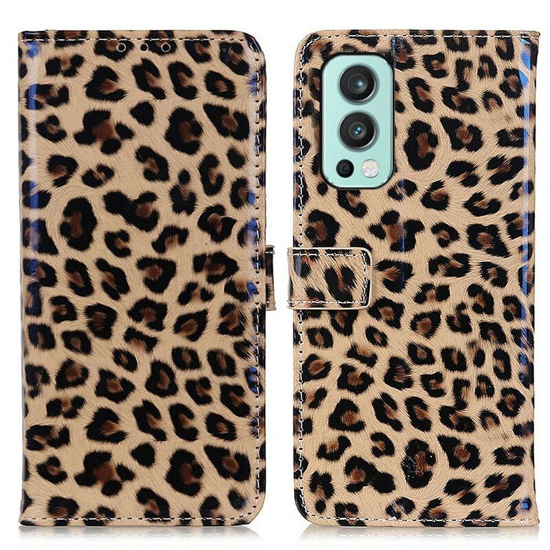 Flip Cover OnePlus Nord 2 5G Enkelt Leopard