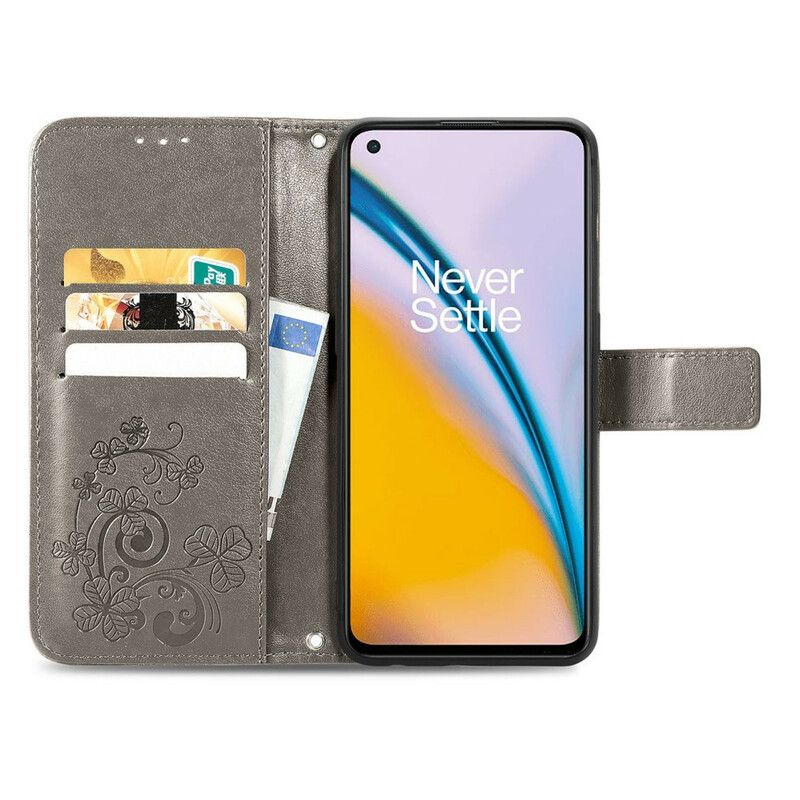 Flip Cover OnePlus Nord 2 5G Firkløver