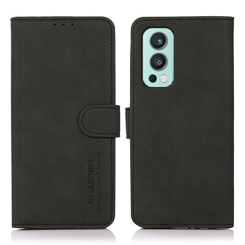 Flip Cover OnePlus Nord 2 5G Khazneh Modelædereffekt