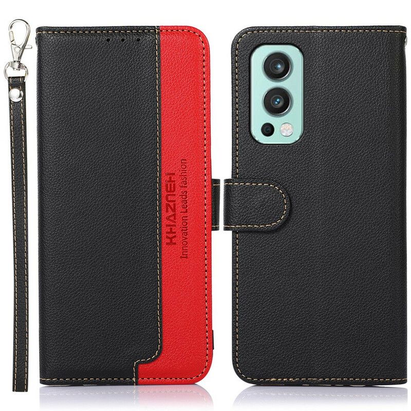 Flip Cover OnePlus Nord 2 5G Liche Style Rfid Khazneh