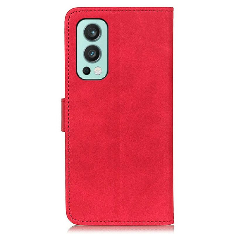 Flip Cover OnePlus Nord 2 5G Mat Vintage Lædereffekt Khazneh