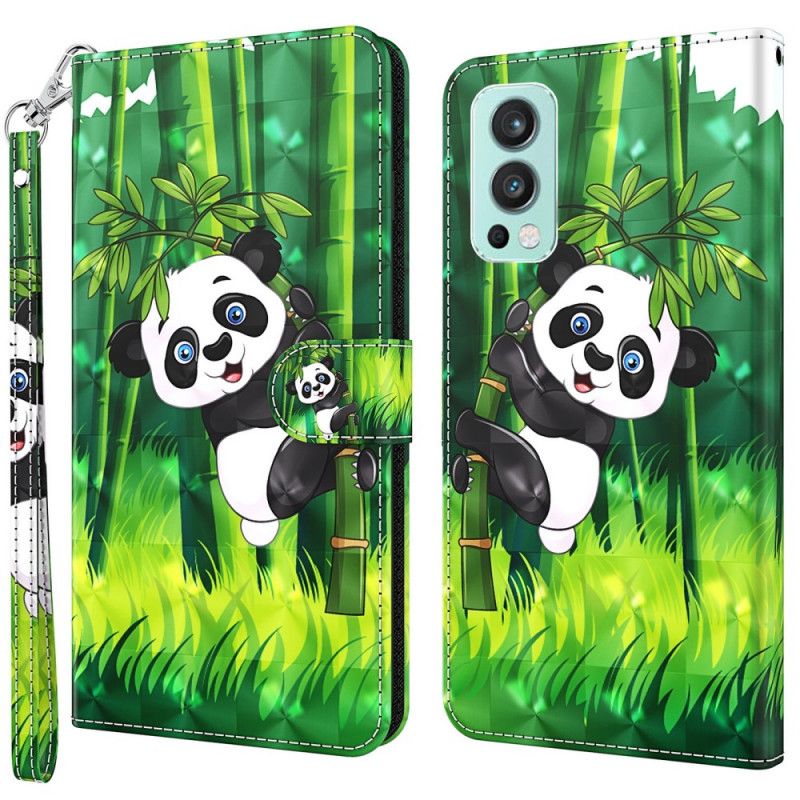 Flip Cover OnePlus Nord 2 5G Panda Og Bambus