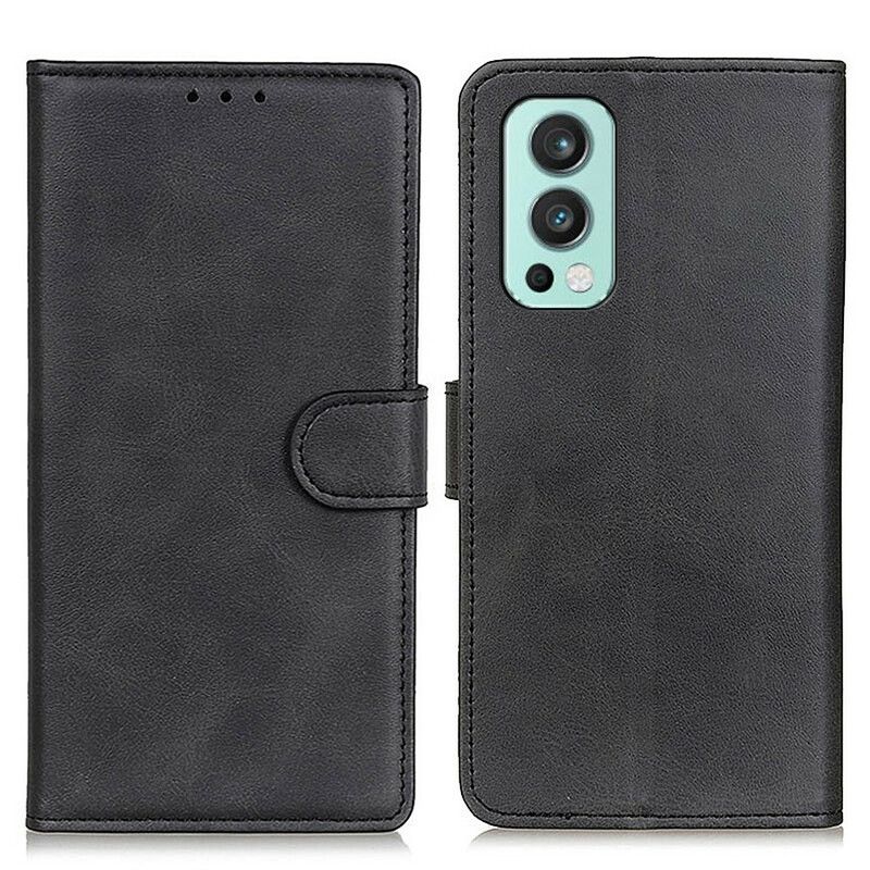 Flip Cover OnePlus Nord 2 5G Retro Lædereffekt Mat