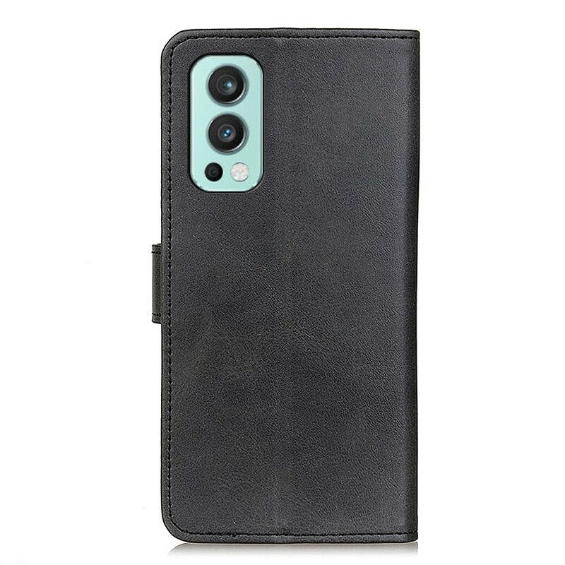 Flip Cover OnePlus Nord 2 5G Retro Lædereffekt Mat