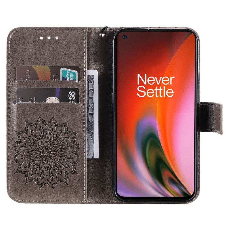 Flip Cover OnePlus Nord 2 5G Solblomst