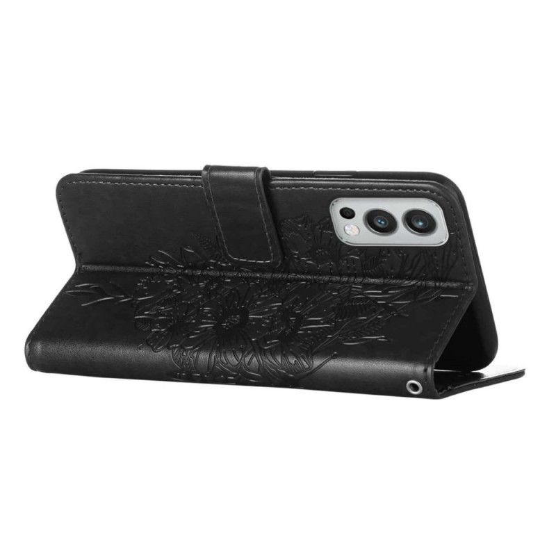 Flip Cover OnePlus Nord 2 5G Sommerfugledesign