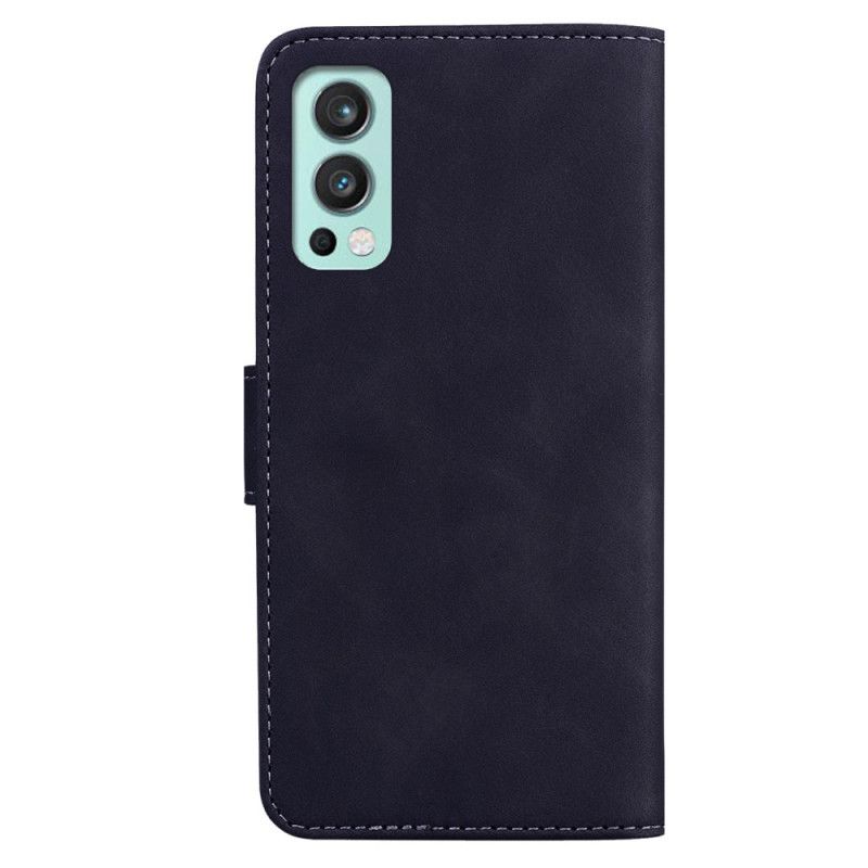 Flip Cover OnePlus Nord 2 5G Sommerfuglens Hud-touch